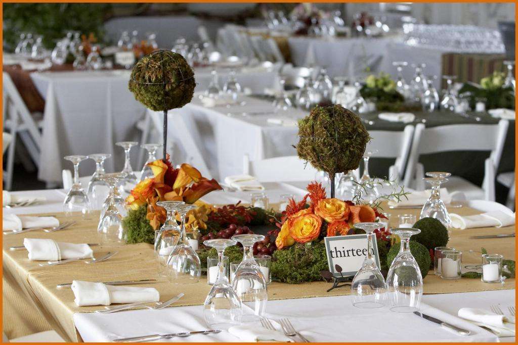 A beautiful wedding table setting